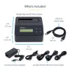 StarTech.com Vienos vietos kietųjų diskų trintuvas, atskiras HDD/SSD valytuvas, USB 3.0 į SATA II (3 Gbps), 9 trynimo režimai, LCD ekranas, saugaus trynimo kietųjų diskų valymo dokas, DB-9 spausdintuvo prievadas, atitinka TAA