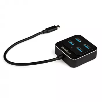 StarTech.com 4 prievadų USB-C šakotuvas - USB-C į 4x USB-A prievadus - SuperSpeed 10 Gbps USB 3.2 Gen 2 Type-C šakotuvas - maitinamas per USB magistralę - nešiojamas / kompaktiškas USB-C į USB adapterio šakotuvas nešiojamam kompiuteriui - aliuminis