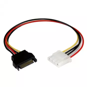 StarTech.com 12in SATA to LP4 maitinimo laidas Adapter - F/M, SATA 15-pin, Molex (4-pin), 0.3048 m, Male, Female, Straight
