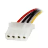 StarTech.com 12in SATA to LP4 maitinimo laidas Adapter - F/M, SATA 15-pin, Molex (4-pin), 0.3048 m, Male, Female, Straight