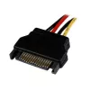 StarTech.com 12in SATA to LP4 maitinimo laidas Adapter - F/M, SATA 15-pin, Molex (4-pin), 0.3048 m, Male, Female, Straight