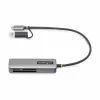 StarTech.com FCREADMICRO3V2 kortelių skaitytuvas USB 3.2 Gen 1 (3.1 Gen 1) Type-C pilkas