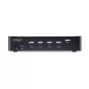 StarTech.com 4 prievadų DisplayPort KVM jungiklis, 8K 60Hz / 4K 144Hz, vienas ekranas, DP 1.4, 2x USB 3.0 prievadai, 4x USB 2.0 HID prievadai, mygtukinis ir sparčiųjų klavišų perjungimas, TAA atitiktis – nepriklausomas nuo OS, metalinis korpusas