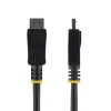 StarTech.com 2 m (6 pėd.) DisplayPort 1.2 laidas – 4K x 2K Ultra HD VESA sertifikuotas DisplayPort laidas – DP į DP laidas monitoriui – DP vaizdo / ekrano laidas – užsifiksuojančios DP jungtys