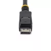 StarTech.com 2 m (6 pėd.) DisplayPort 1.2 laidas – 4K x 2K Ultra HD VESA sertifikuotas DisplayPort laidas – DP į DP laidas monitoriui – DP vaizdo / ekrano laidas – užsifiksuojančios DP jungtys
