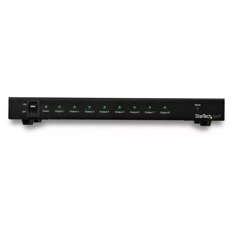 StarTech.com 8 prievadų 4K 60Hz HDMI skirstytuvas, HDMI, 8x HDMI, 3840 x 2160 pikselių, Juoda, 4K Ultra HD, 60 Hz