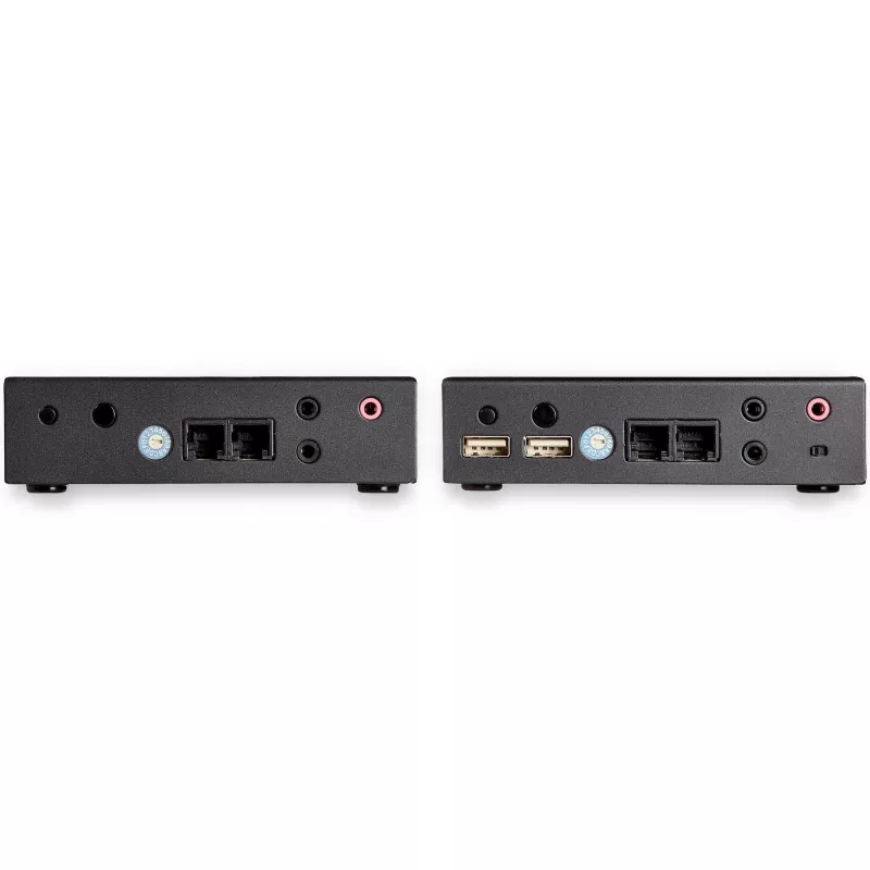 StarTech.com HDMI KVM ilgintuvas per IP tinklą - 4K 30Hz HDMI 2.0 ir USB per IP LAN arba Cat5e/Cat6 eterneto kabelis (100 m/330 pėd.) - Nuotolinis KVM jungiklis/konsolės siųstuvas/imtuvas komplektas