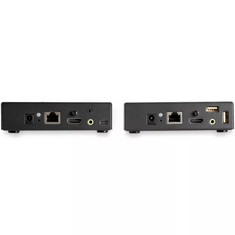 StarTech.com HDMI KVM ilgintuvas per IP tinklą - 4K 30Hz HDMI 2.0 ir USB per IP LAN arba Cat5e/Cat6 eterneto kabelis (100 m/330 pėd.) - Nuotolinis KVM jungiklis/konsolės siųstuvas/imtuvas komplektas