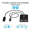 StarTech.com DisplayPort į DVI Dual Link aktyvus adapteris - DisplayPort į DVI-D adapteris vaizdo keitiklis 2560x1600 60Hz - DP 1.2 į DVI monitorius - maitinamas per USB - užfiksuojanti DisplayPort jungtis