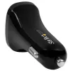 StarTech.com dvigubas USB automobilinis įkroviklis - 24W/4.8A - juodas, automobilinis, cigarečių žiebtuvėlis, 5 V, juodas