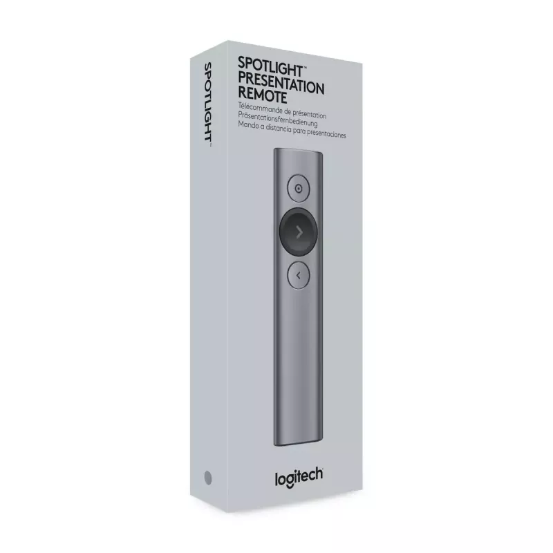 Pristatymo nuotolinio valdymo pultelis Logitech Spotlight