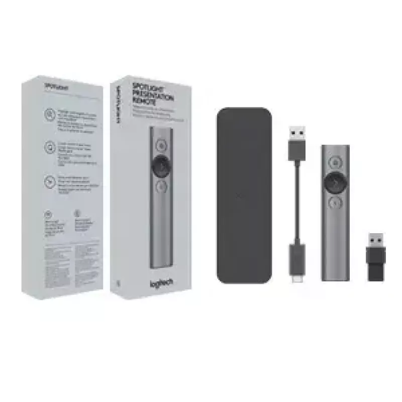 Pristatymo nuotolinio valdymo pultelis Logitech Spotlight
