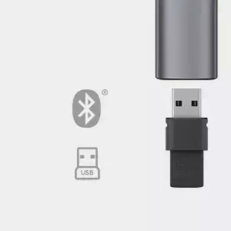 Pristatymo nuotolinio valdymo pultelis Logitech Spotlight
