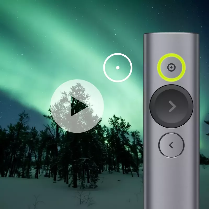 Pristatymo nuotolinio valdymo pultelis Logitech Spotlight