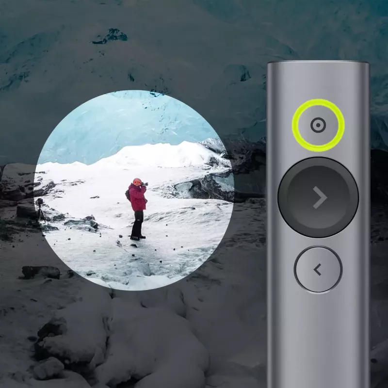 Pristatymo nuotolinio valdymo pultelis Logitech Spotlight