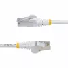 StarTech.com 3m baltas CAT8 eterneto kabelis, nesikabinantis RJ45, 25G/40G, 2000MHz, 100W PoE++, S/FTP, 26AWG gryno vario gysla, LSZH, ekranuotas tinklo komutacinis kabelis su įtempimo mažinimo elementais, individualiai testuotas
