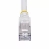StarTech.com 3m baltas CAT8 eterneto kabelis, nesikabinantis RJ45, 25G/40G, 2000MHz, 100W PoE++, S/FTP, 26AWG gryno vario gysla, LSZH, ekranuotas tinklo komutacinis kabelis su įtempimo mažinimo elementais, individualiai testuotas
