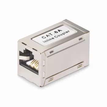 StarTech.com Ekranuota RJ45 jungtis, linijinė Cat6a jungtis, moteriška į moterišką (F/F) T568B išdėstymas, ekranuotas eterneto kabelio prailginimas