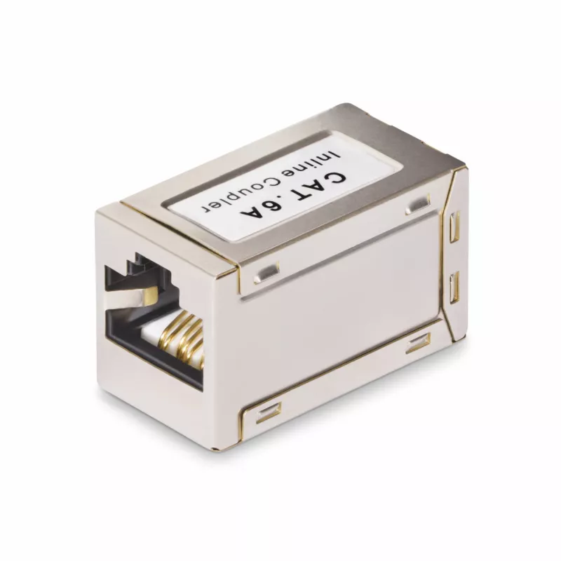 StarTech.com Ekranuota RJ45 jungtis, linijinė Cat6a jungtis, moteriška į moterišką (F/F) T568B išdėstymas, ekranuotas eterneto kabelio prailginimas