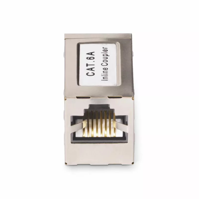 StarTech.com Ekranuota RJ45 jungtis, linijinė Cat6a jungtis, moteriška į moterišką (F/F) T568B išdėstymas, ekranuotas eterneto kabelio prailginimas