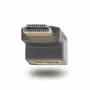 StarTech.com HDMI 2.0 adapteris žemyn kampu, tėvas–motina, vertikalus 90 laipsnių kampuotas HDMI prievado apsaugiklis, 4K 60 Hz, sparčiojo HDMI jungties prailgintuvas, tėvas/motina