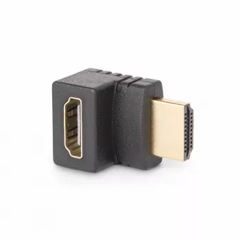 StarTech.com HDMI 2.0 adapteris žemyn kampu, tėvas–motina, vertikalus 90 laipsnių kampuotas HDMI prievado apsaugiklis, 4K 60 Hz, sparčiojo HDMI jungties prailgintuvas, tėvas/motina