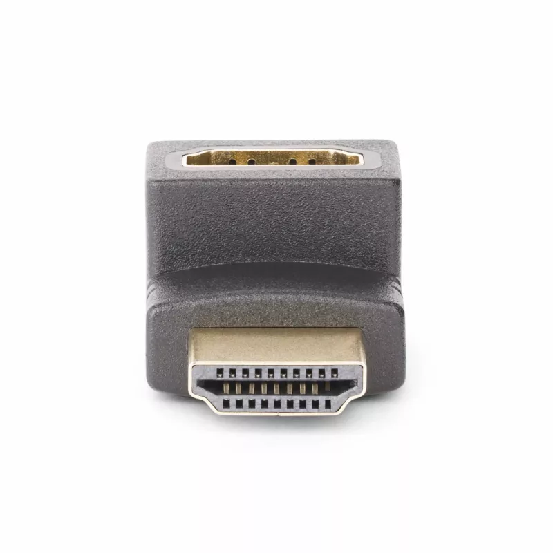 StarTech.com HDMI 2.0 adapteris žemyn kampu, tėvas–motina, vertikalus 90 laipsnių kampuotas HDMI prievado apsaugiklis, 4K 60 Hz, sparčiojo HDMI jungties prailgintuvas, tėvas/motina