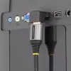 StarTech.com HDMI 2.0 adapteris žemyn kampu, tėvas–motina, vertikalus 90 laipsnių kampuotas HDMI prievado apsaugiklis, 4K 60 Hz, sparčiojo HDMI jungties prailgintuvas, tėvas/motina