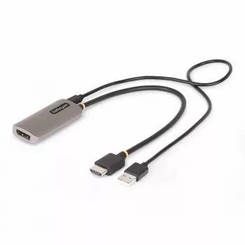StarTech.com 30 cm HDMI į DisplayPort adapterio kabelis, 8K 60Hz, aktyvus HDMI 2.1 į DP 1.4 vaizdo keitiklis, maitinamas per USB su pridedamu kabeliu