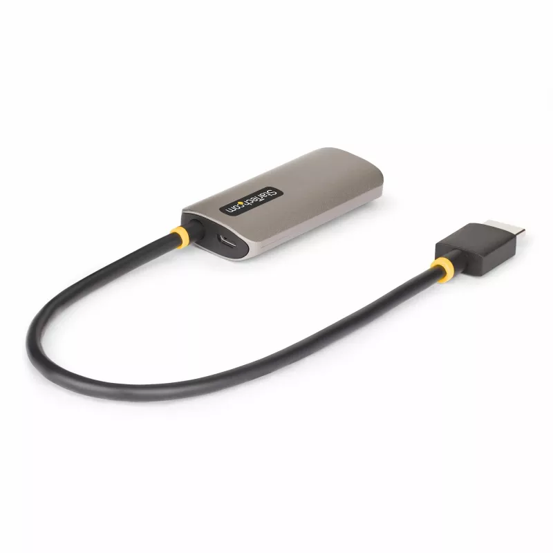 StarTech.com 30 cm HDMI į DisplayPort adapterio kabelis, 8K 60Hz, aktyvus HDMI 2.1 į DP 1.4 vaizdo keitiklis, maitinamas per USB su pridedamu kabeliu