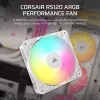 Ventiliatorius Corsair RS120 ARGB 12 cm Baltas 420-2100 RPM