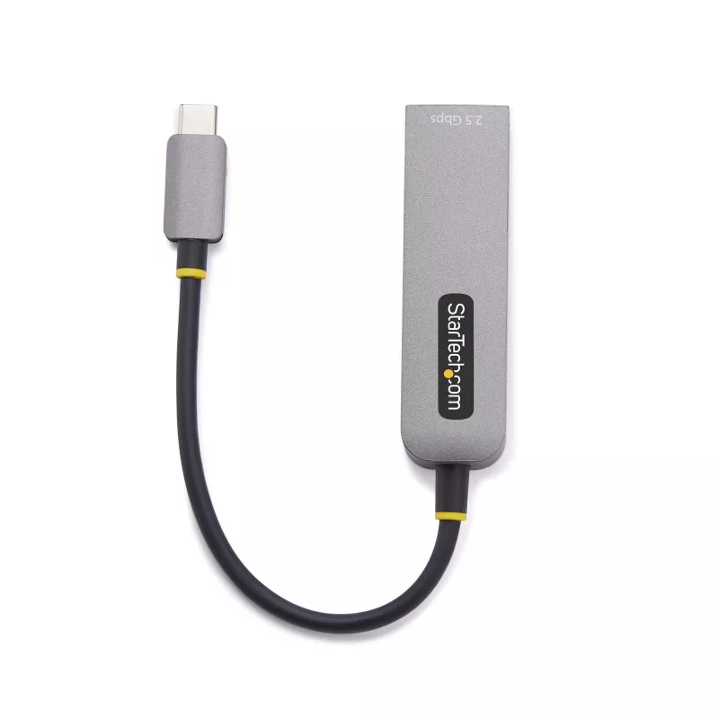 StarTech.com 2.5GbE USB-C į Ethernet adapteris, 100W PD pralaidumas, NBASE-T NIC, USB 3.0 Type-C 2.5/1G kelių greičių tinklas, Thunderbolt suderinamas, Windows ir Mac