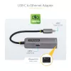 StarTech.com 2.5GbE USB-C į Ethernet adapteris, 100W PD pralaidumas, NBASE-T NIC, USB 3.0 Type-C 2.5/1G kelių greičių tinklas, Thunderbolt suderinamas, Windows ir Mac