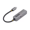 StarTech.com USB-C į eternetą adapteris, NIC, 100 W PD praėjimas, USB 3.0 Type-C 1 Gbps kelių greičių tinklo adapteris, Thunderbolt suderinamas, Windows ir Mac