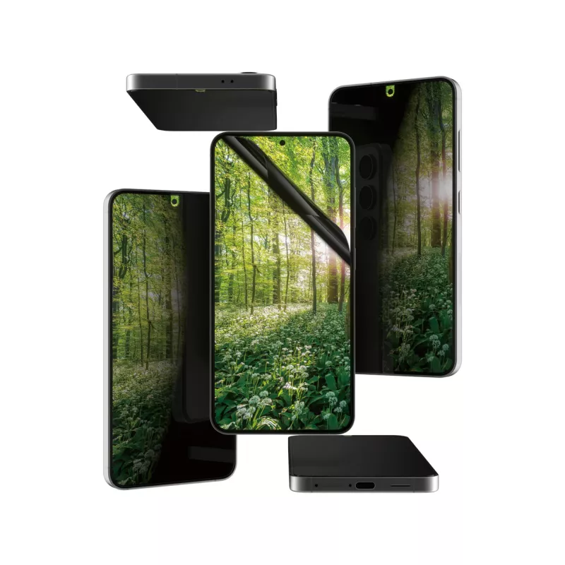 PanzerGlass ® ECO MATRIX 4 krypčių privatumo ekrano apsauga Samsung Galaxy S25 | S24 | Ultra-Wide Fit