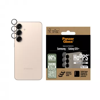 PanzerGlass ® Hoops® kameros lęšių apsauga skaidri Samsung Galaxy S25+