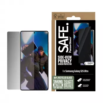 PanzerGlass SAFE. by ® Privatumo ekrano apsauga Samsung Galaxy S25 Ultra | Itin platus pritaikymas su EasyAligner