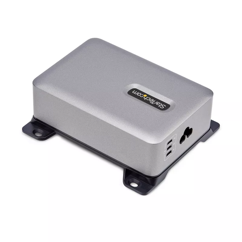 StarTech.com 4 prievadų kelių įrenginių USB-C įkroviklis, 240 W bendra galia, vienas prievadas 140 W EPR, PD 3.1, sraigtiniai prievadai, posėdžių salės, komplekte laikiklis paviršiniam montavimui