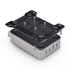 StarTech.com 4 prievadų kelių įrenginių USB-C įkroviklis, 240 W bendra galia, vienas prievadas 140 W EPR, PD 3.1, sraigtiniai prievadai, posėdžių salės, komplekte laikiklis paviršiniam montavimui