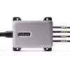 StarTech.com 4 prievadų kelių įrenginių USB-C įkroviklis, 240 W bendra galia, vienas prievadas 140 W EPR, PD 3.1, sraigtiniai prievadai, posėdžių salės, komplekte laikiklis paviršiniam montavimui