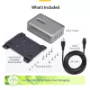 StarTech.com 4 prievadų kelių įrenginių USB-C įkroviklis, 240 W bendra galia, vienas prievadas 140 W EPR, PD 3.1, sraigtiniai prievadai, posėdžių salės, komplekte laikiklis paviršiniam montavimui