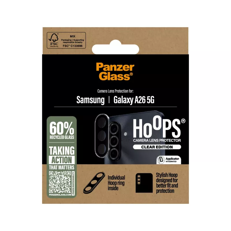 Fotoaparato objektyvo apsauga PanzerGlass Samsung Galaxy A26 5G atspari įbrėžimams smūgiams