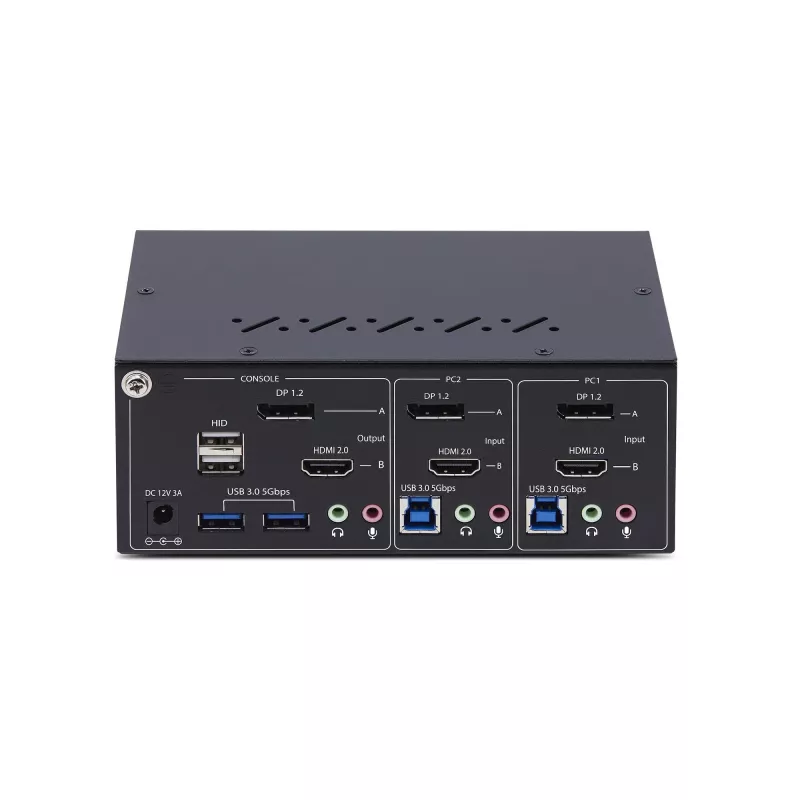 StarTech.com P2ADDH462-KVM-SWITCH KVM komutatorius Juodas