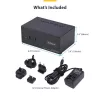 StarTech.com P2ADDH462-KVM-SWITCH KVM komutatorius Juodas