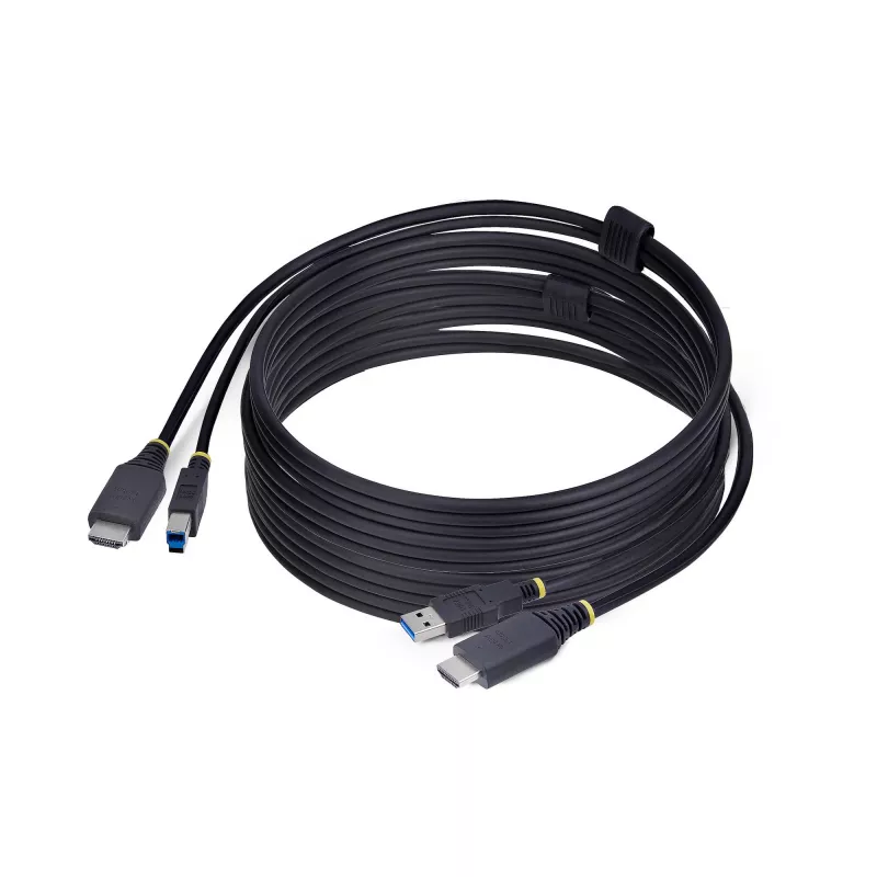 StarTech.com 10 pėdų (3 m) HDMI ir USB 5 Gbps KVM laidas, 4K 60Hz, HDMI 2.0 ir USB kombinuotas laidas KVM komutatoriams