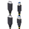 StarTech.com 10 pėdų (3 m) HDMI ir USB 5 Gbps KVM laidas, 4K 60Hz, HDMI 2.0 ir USB kombinuotas laidas KVM komutatoriams
