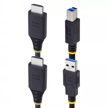 StarTech.com 10 pėdų (3 m) HDMI ir USB 5 Gbps KVM laidas, 4K 60Hz, HDMI 2.0 ir USB kombinuotas laidas KVM komutatoriams