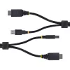 StarTech.com 10 pėdų (3 m) HDMI ir USB 5 Gbps KVM laidas, 4K 60Hz, HDMI 2.0 ir USB kombinuotas laidas KVM komutatoriams