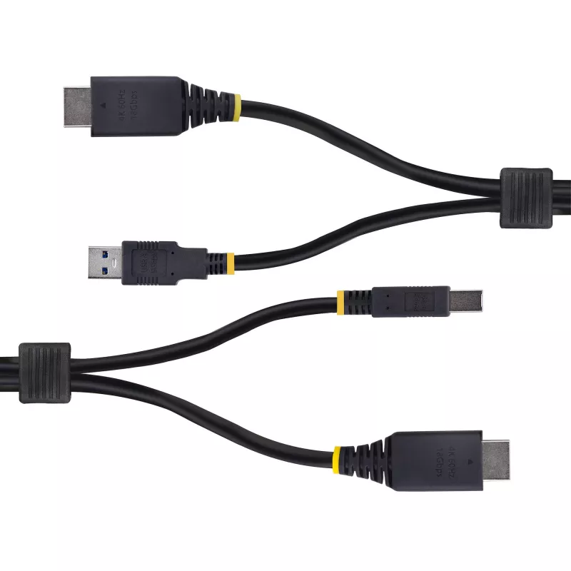 StarTech.com 10 pėdų (3 m) HDMI ir USB 5 Gbps KVM laidas, 4K 60Hz, HDMI 2.0 ir USB kombinuotas laidas KVM komutatoriams