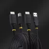 StarTech.com 10 pėdų (3 m) HDMI ir USB 5 Gbps KVM laidas, 4K 60Hz, HDMI 2.0 ir USB kombinuotas laidas KVM komutatoriams